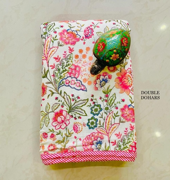 Pink Floral Dohar's