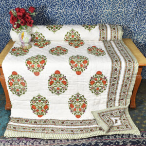Colors Of Joy Reversible Jaipuri Block Print Razai