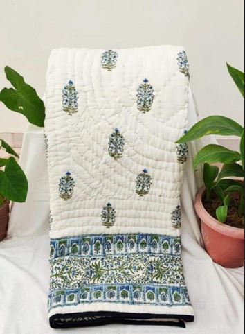 Good Times Reversible Jaipuri Block Print Razai