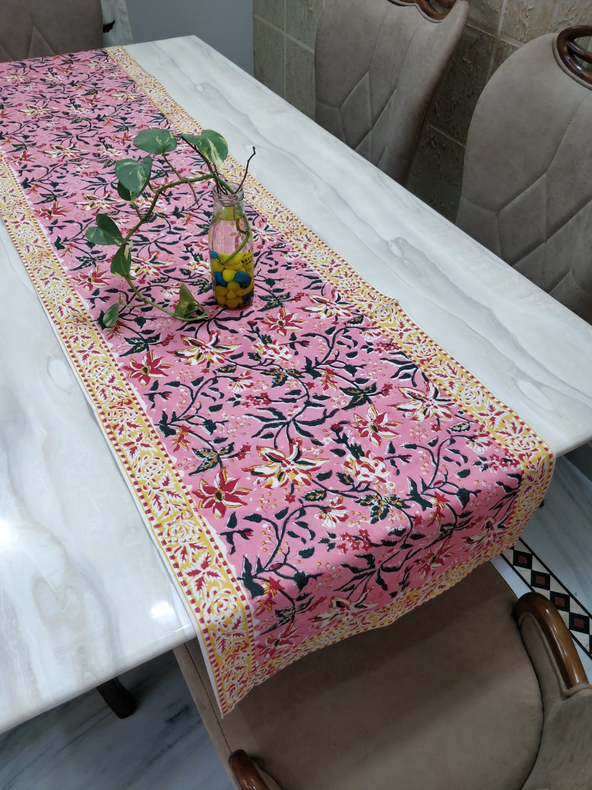 Multi-Color Floral Table Runner - Image 3