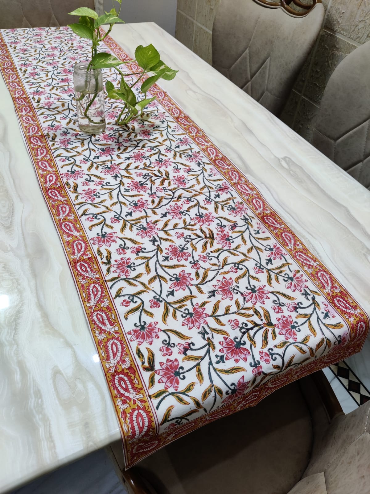 Multi-Color Floral Table Runner - Image 4