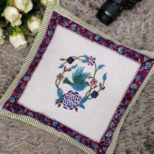 Free Bird Print Cotton Cushion Covers 16" Set of 5 pieces