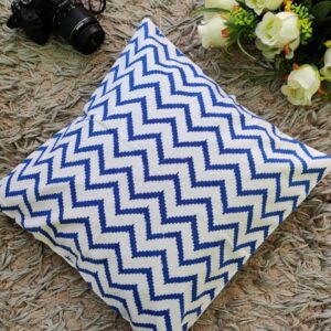 Zig Zag Pattern Cotton Cushion Covers 16" Set of 5 pieces