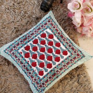 Red Roses Bouquet Cotton Cushion Covers 16" Set of 5 pieces