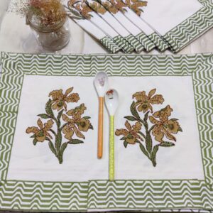 Champa Flower Brown Design Placemats