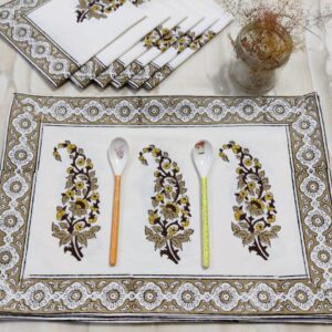 Corn Yellow Small Flowers Design Placemats