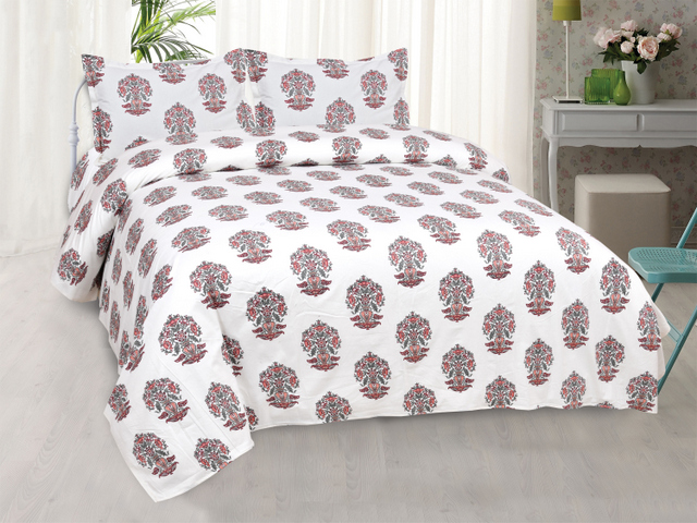 Floral Fountain DB Bedsheets- King