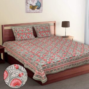 Lotus Print DB Bedsheets – King
