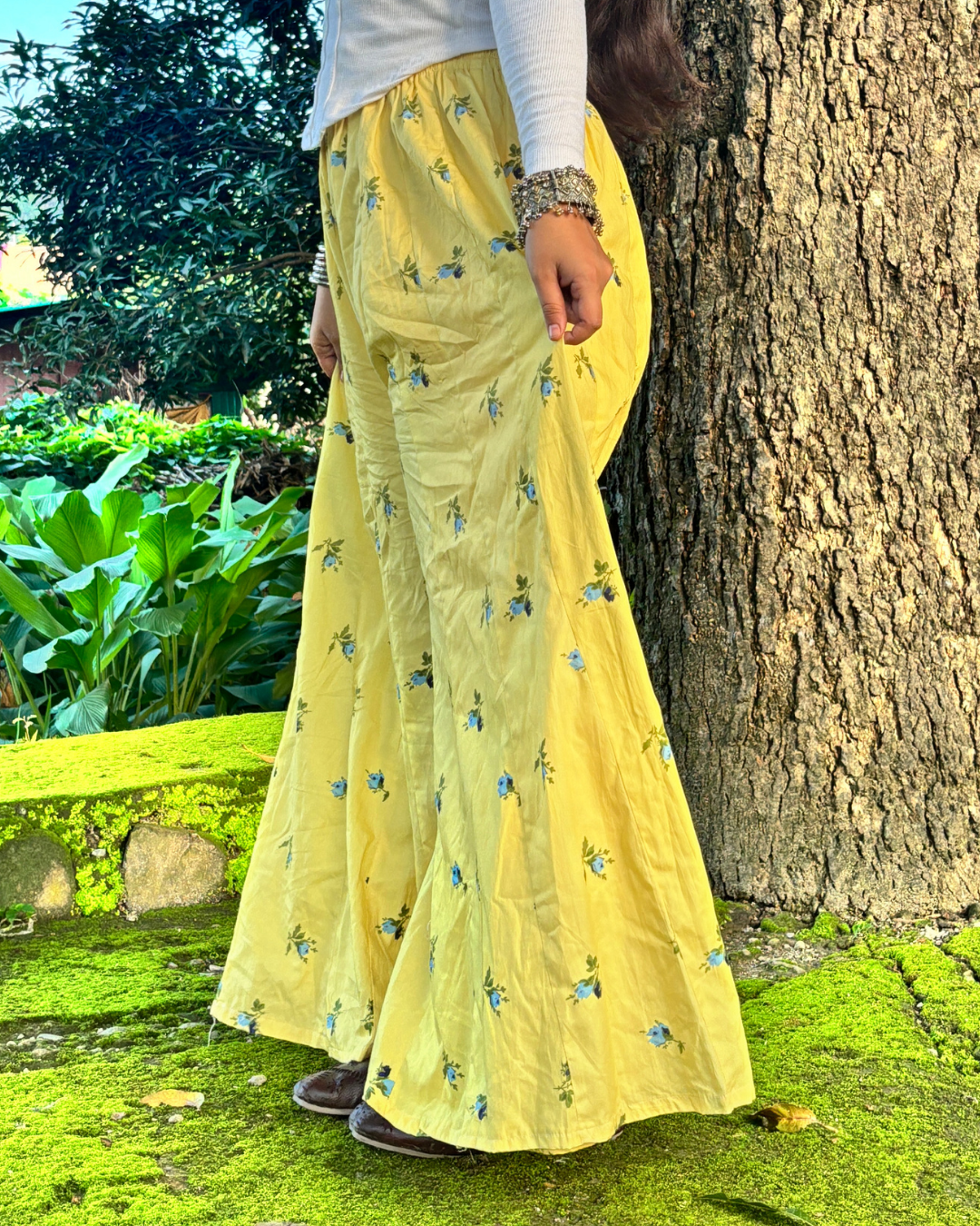 Kanak - Flared Sharara skirt for women - 100% Cotton 5 Kanak - Flared Sharara skirt for women - 100% Cotton - Image 3