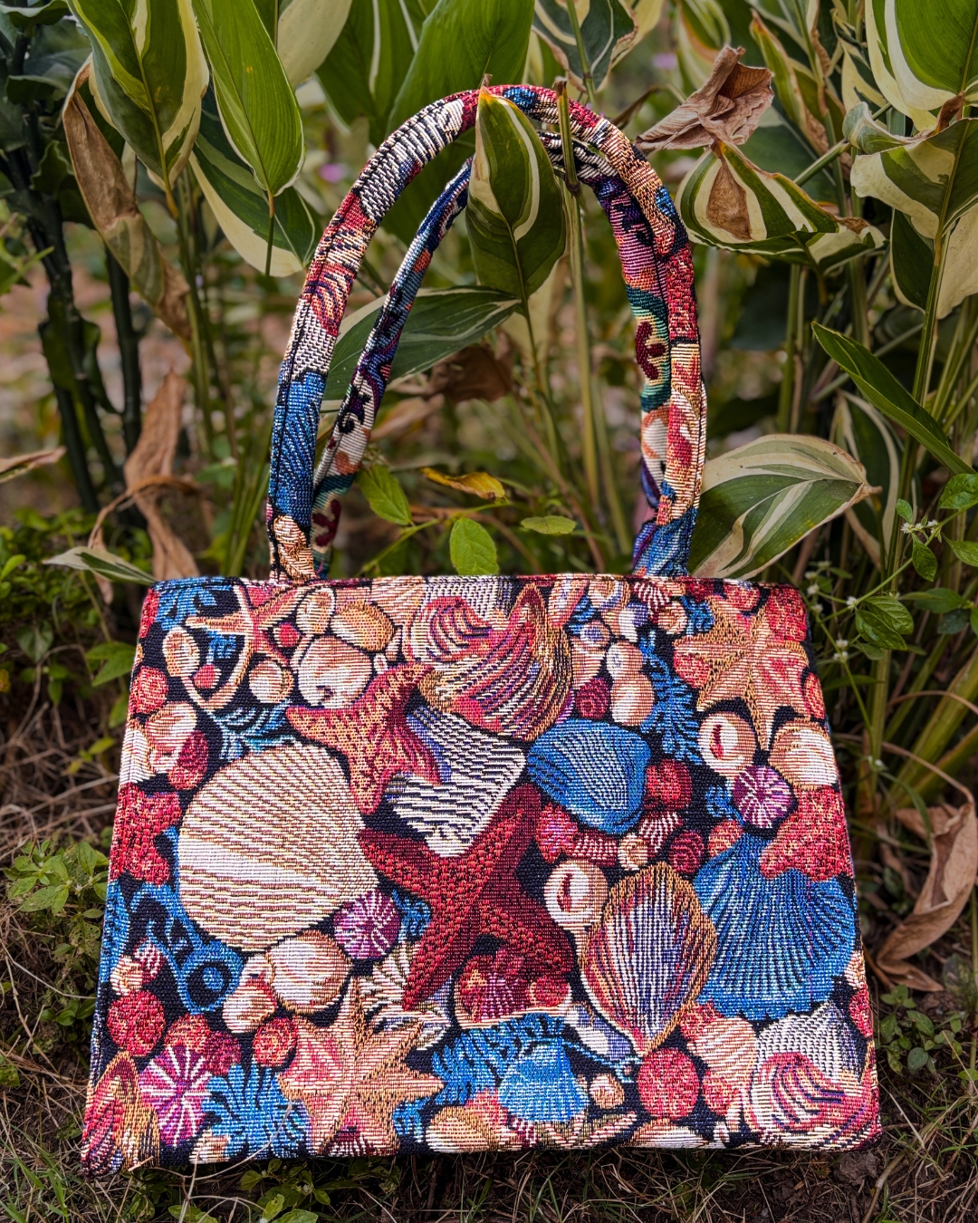 Samudraa Tote Bag | Hand Embroidered, Multicolor, Lightweight Build - Image 2