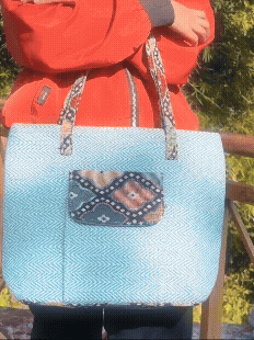 Gulzar Canvas Tote Bag - Multicolor, Multiple Compartments, Spacious - Image 2