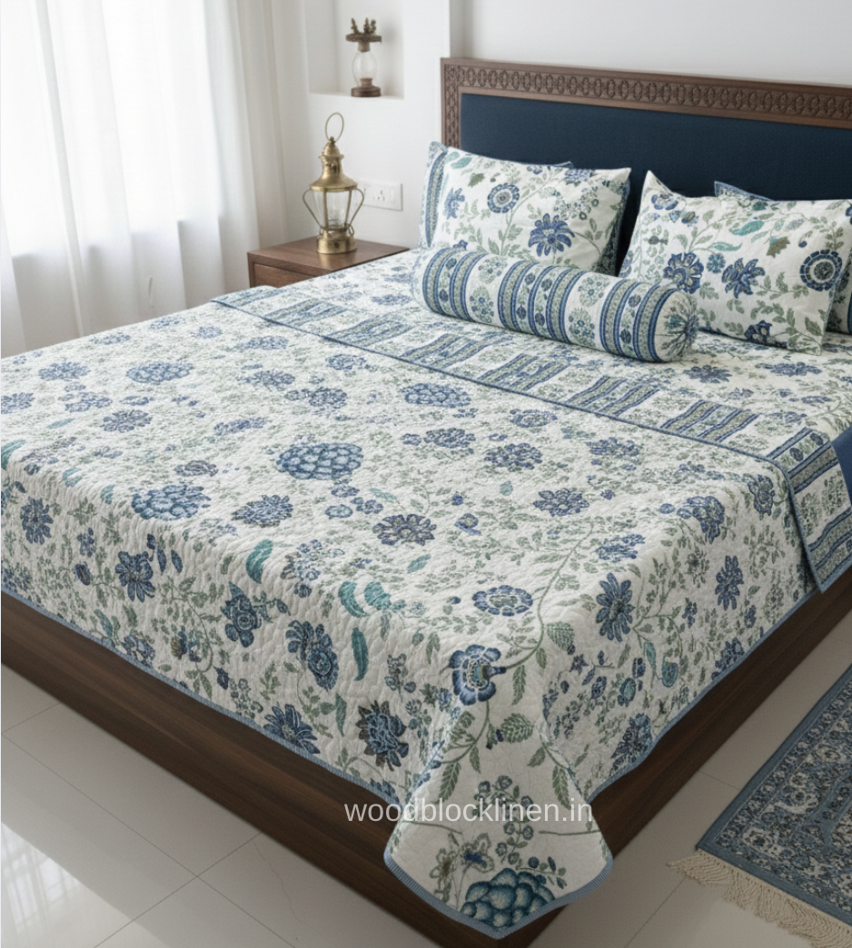 Aura Reversible Quilted Bedcover 7 Aura Reversible Quilted Bedcover - Image 4