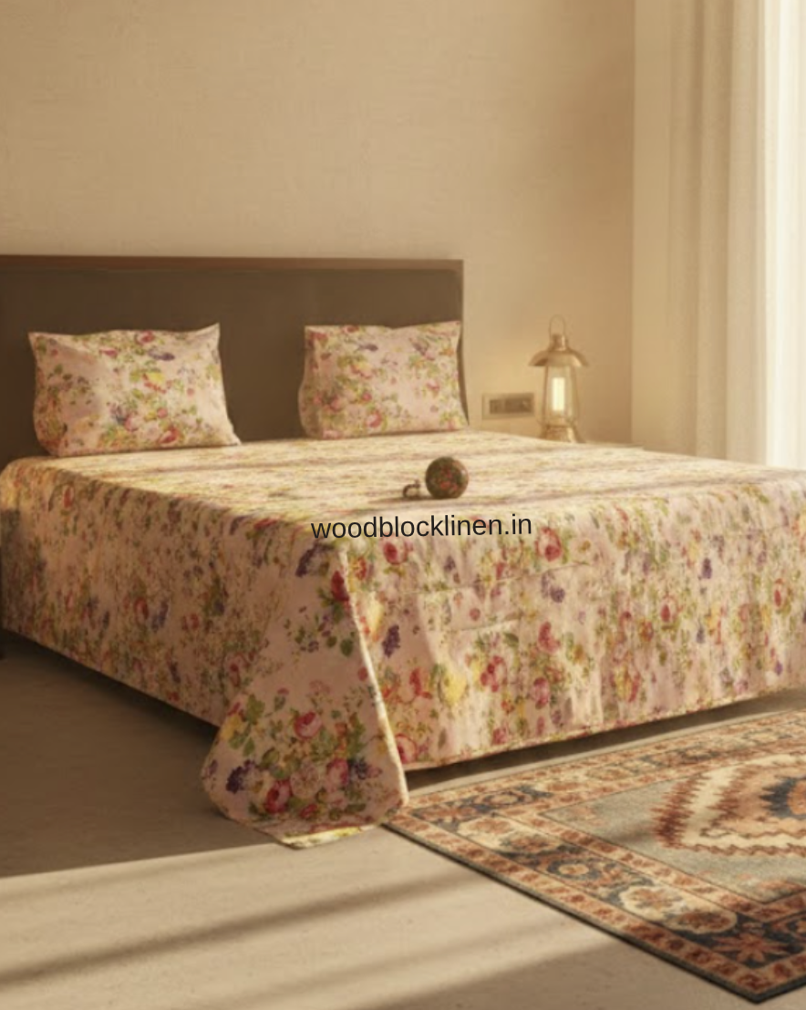 Garden Trellis Pink Quilt 2