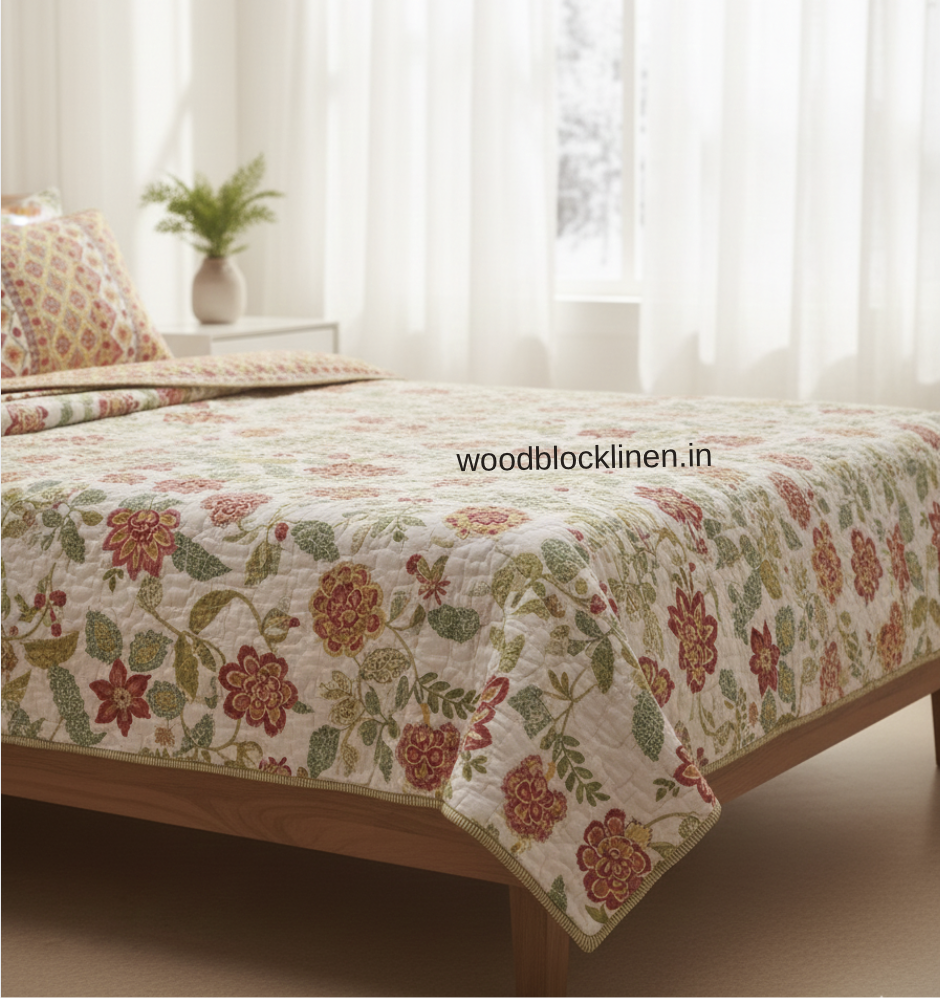 Rang Ensemble Reversible Quilted Bedcover 10 Rang ensemble quilted bedcover 1