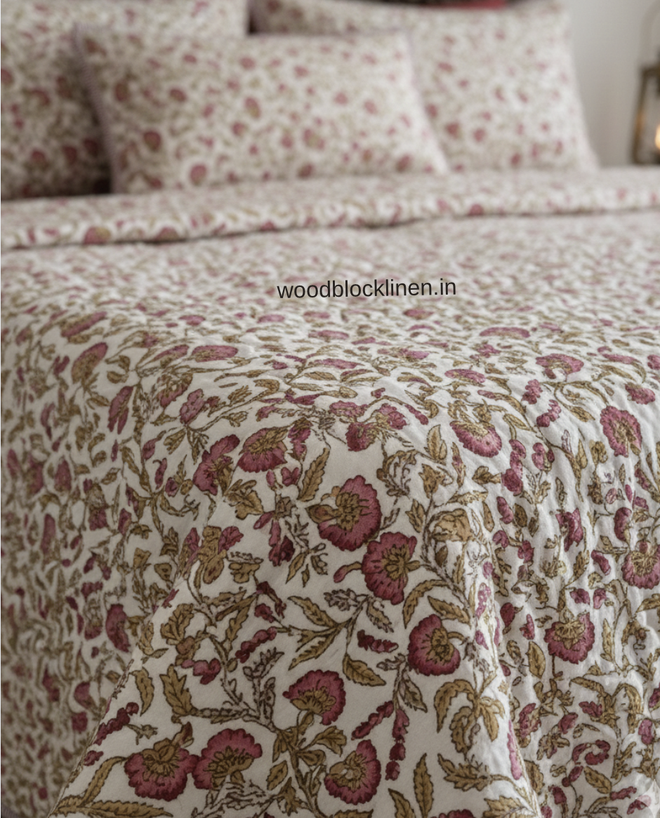 The Aangan Quilted Bedcover 3 The Aangan Quilted Bedcover - Image 2