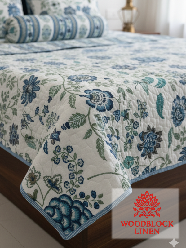 Aura Reversible Quilted Bedcover - Image 2