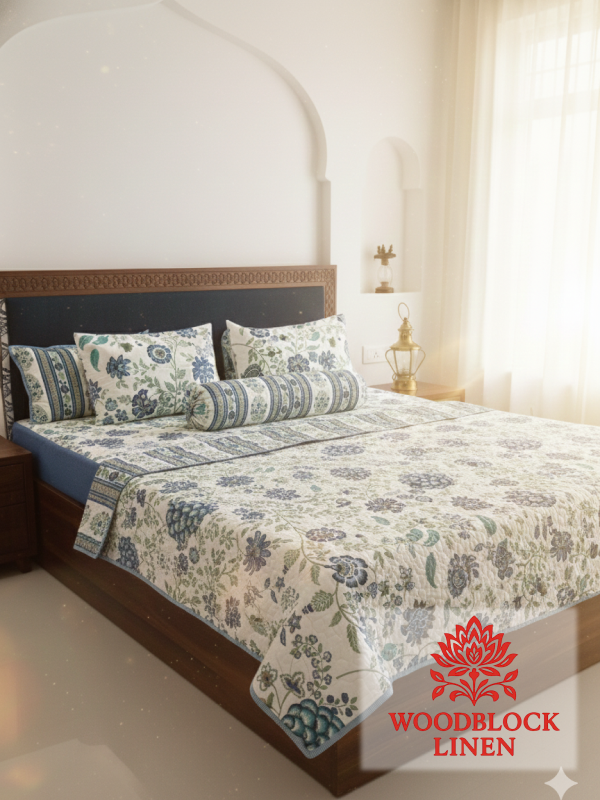 Aura Reversible Quilted Bedcover - Image 6