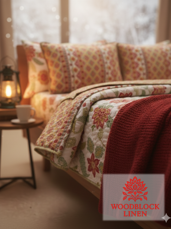 Rang Ensemble Reversible Quilted Bedcover - Image 3