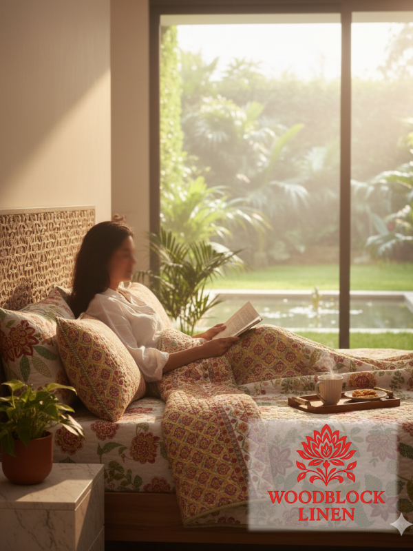 Rang Ensemble Reversible Quilted Bedcover - Image 4