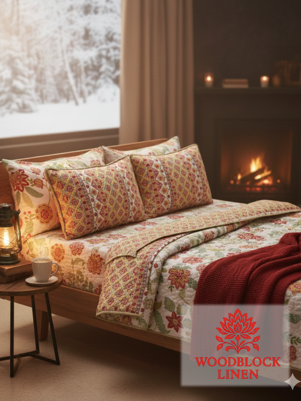 Rang Ensemble Reversible Quilted Bedcover - Image 5