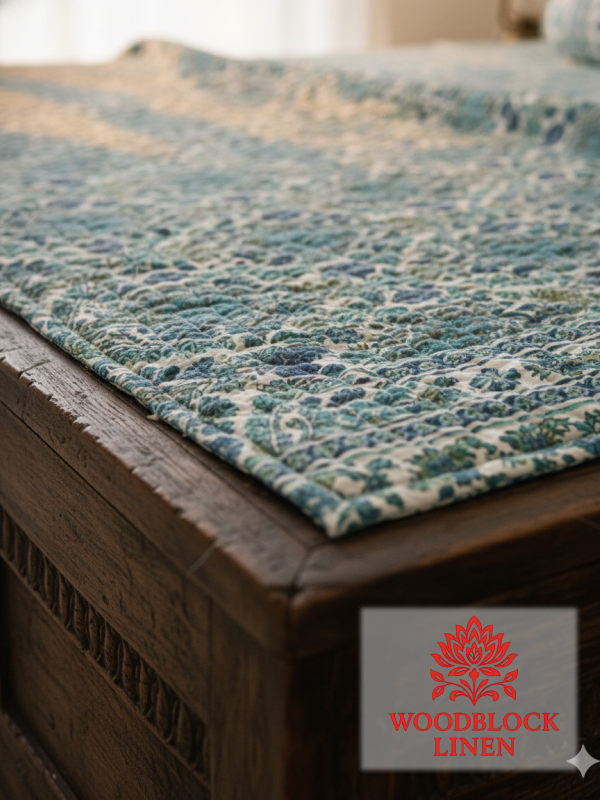 Sanjh Savera Reversible Quilted Bedcover 5 Sanjh Savera Reversible Quilted Bedcover - Image 3