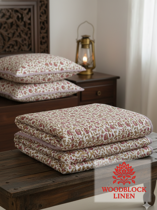 The Aangan Quilted Bedcover 5 The Aangan Quilted Bedcover - Image 3