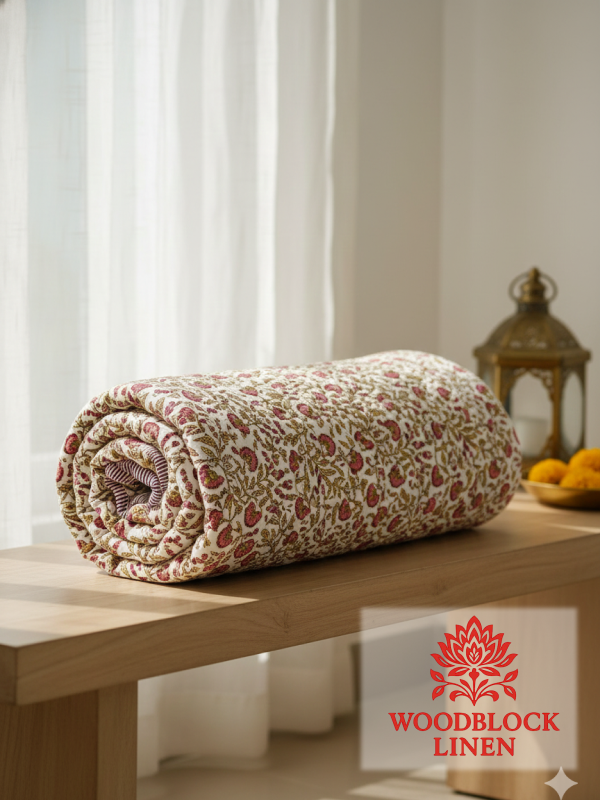 The Aangan Quilted Bedcover 9 The Aangan Quilted Bedcover - Image 5