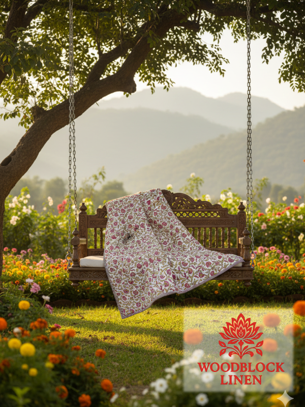 The Aangan Quilted Bedcover 11 The Aangan Quilted Bedcover - Image 6