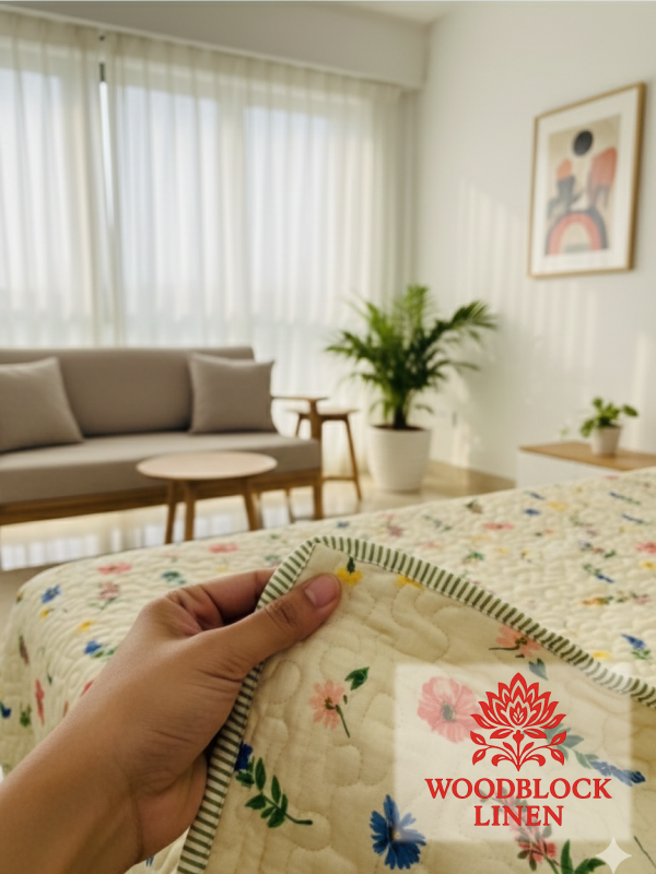 The Malhaar Quilted Beedcover 7 The Malhaar Quilted Beedcover - Image 4