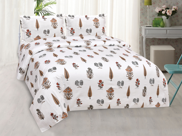 Pinecone Motif DB Bedsheets- King 5 Pinecone Motif DB Bedsheets- King - Image 3