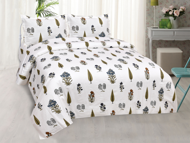 Pinecone Motif DB Bedsheets- King 3 Pinecone Motif DB Bedsheets- King - Image 2
