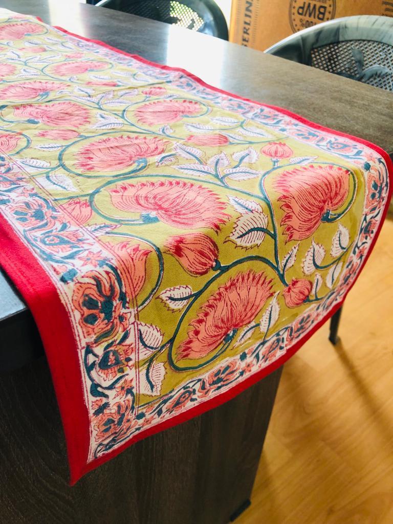 Lotus Cotton Table Runner 3 Lotus Cotton Table Runner - Image 2