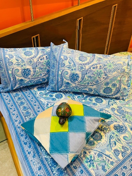 Floral Print DB Bedsheet’s – Queen - Image 2