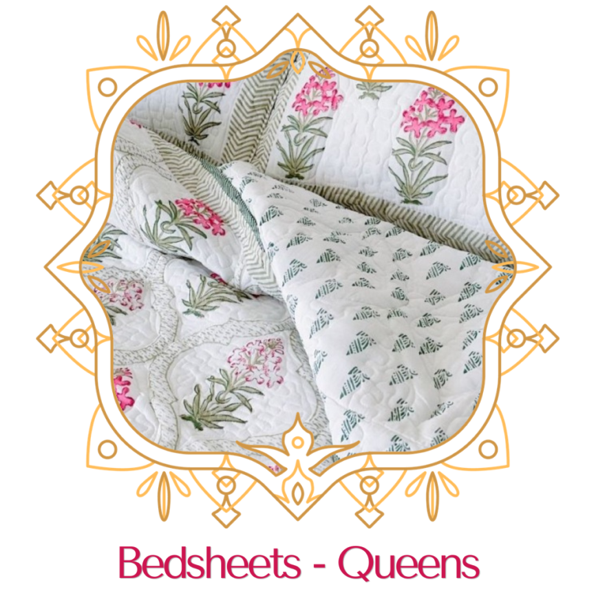 Jaipuri Bedsheet - Queens