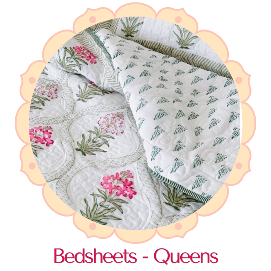 Jaipuri Bedsheet - Queens